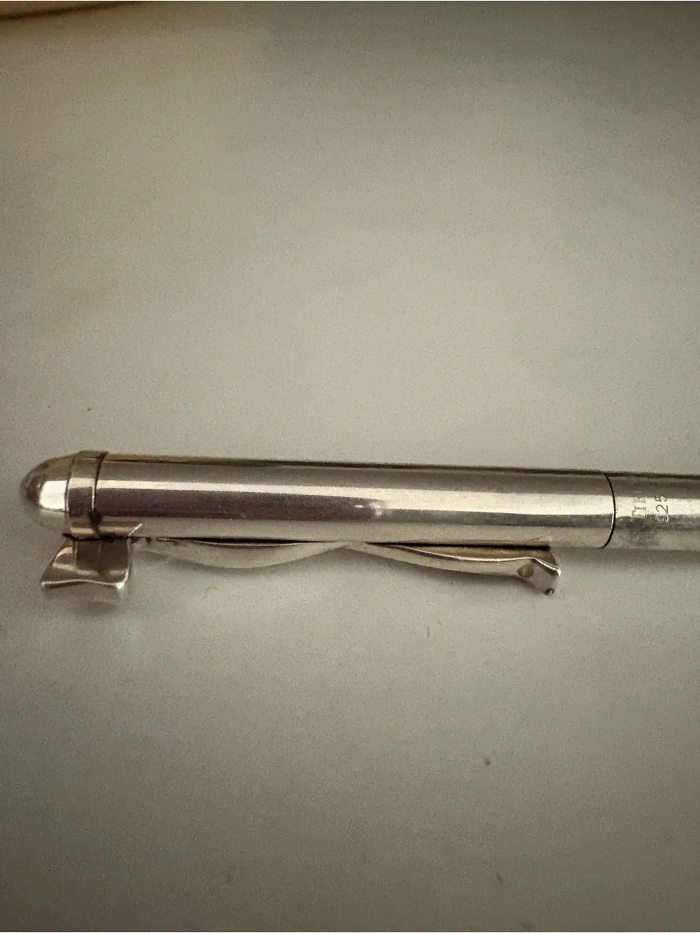 Tiffany & Co. Sterling Silver Ribbon Bow Ballpoint Pen